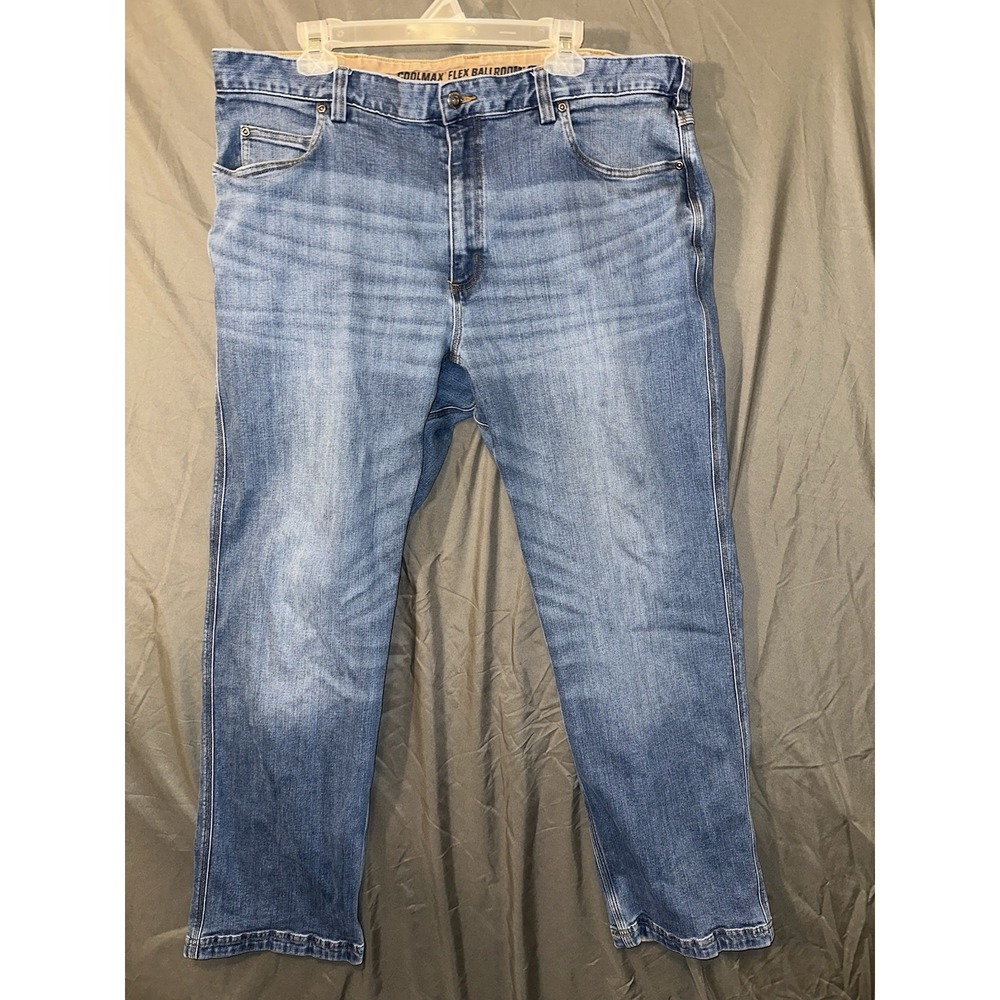 Duluth Trading Co Jeans Mens 42 Blue Coolmax Flex Ballroom Relaxed Denim 42x32
